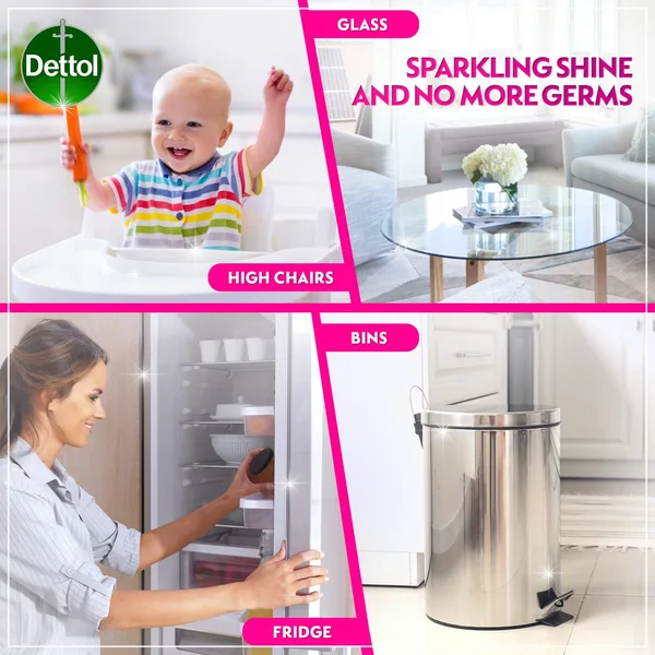 Dettol All Purpose Cleaner Spray Bottle Rose Scent 500 ml (3)