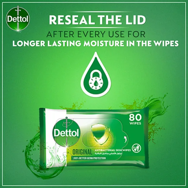 Dettol Original Anti-Bacterial Skin Wipes 5 x 10 pcs (4)