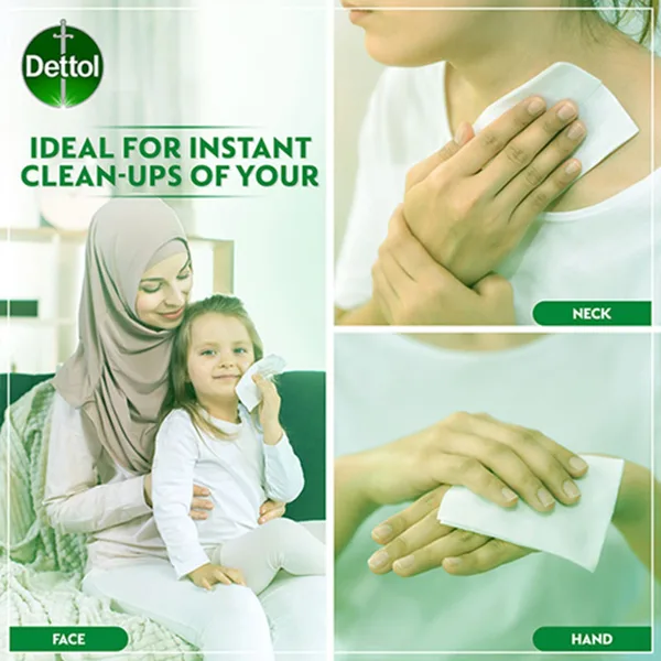 Dettol Original Anti-Bacterial Skin Wipes 5 x 10 pcs (6)