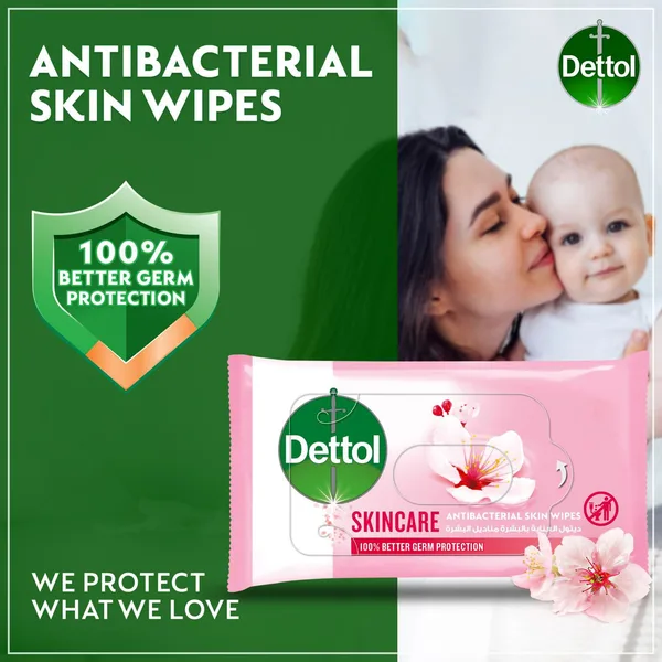 Dettol Skincare Anti-Bacterial Skin Wipes 5 x 10 pcs (5)