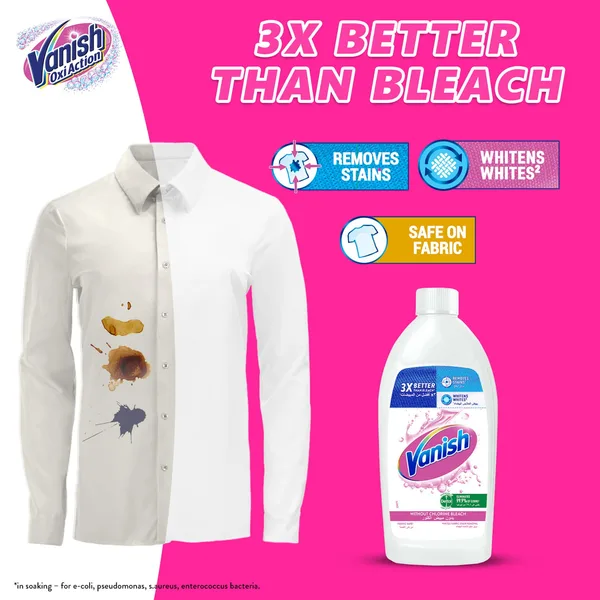 Vanish Liquid Fabric Stain Remover White Clothes 500 ml (3)