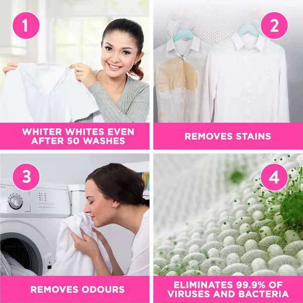 Vanish Gold Vanish Oxi Action Stain Remover Powder White Clothes 900 g (3)