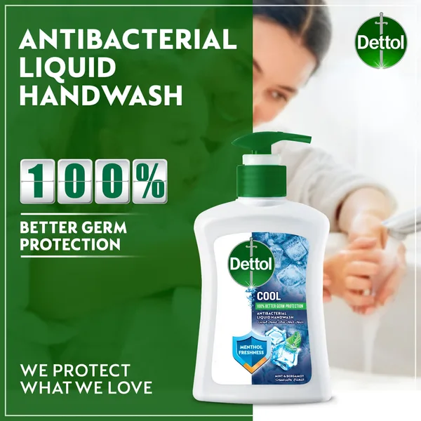 Dettol Cool Liquid Handwash Pump Mint & Bergamot Scent 200 ml (2)