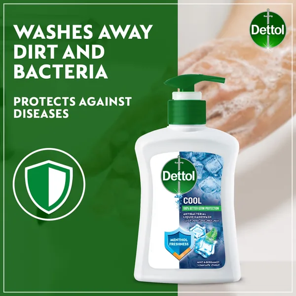 Dettol Cool Liquid Handwash Pump Mint & Bergamot Scent 200 ml (3)