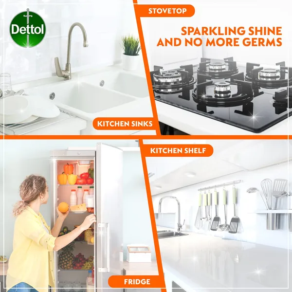 Dettol All Purpose Cleaner Spray Bottle Lemon Scent + Dettol Kitchen Cleaner Spray Bottle Orange Scent 2 x 500 ml (3)