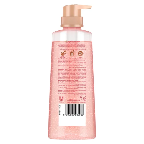 Lux Refreshing Body Wash Sparkling Peach Scent 400 g (2)