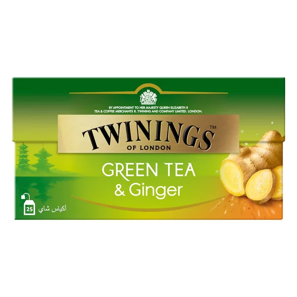 Twinings Green Tea And Ginger 25 Teabags (2)