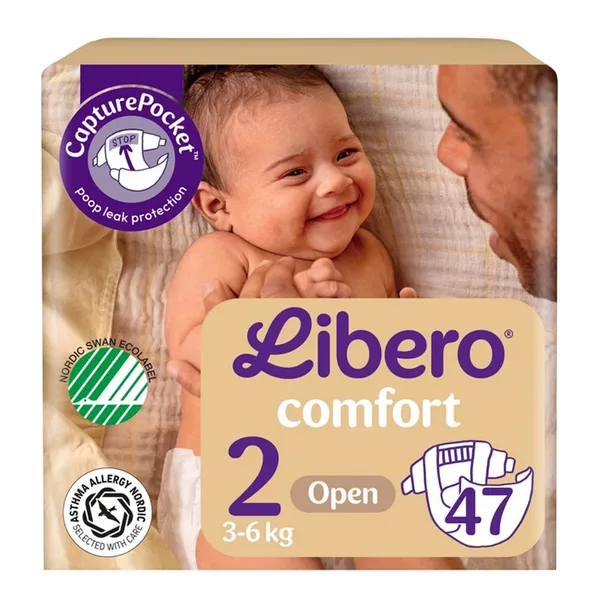 Libero Comfort Baby Diapers Size 2 3-6kg 47 pcs (2)