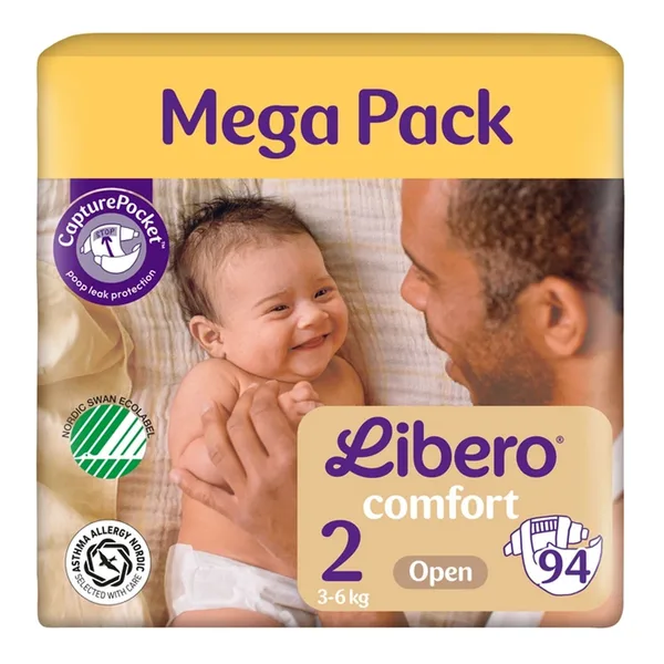 Libero Comfort Baby Diapers Size 2 3-6kg 94 pcs (2)