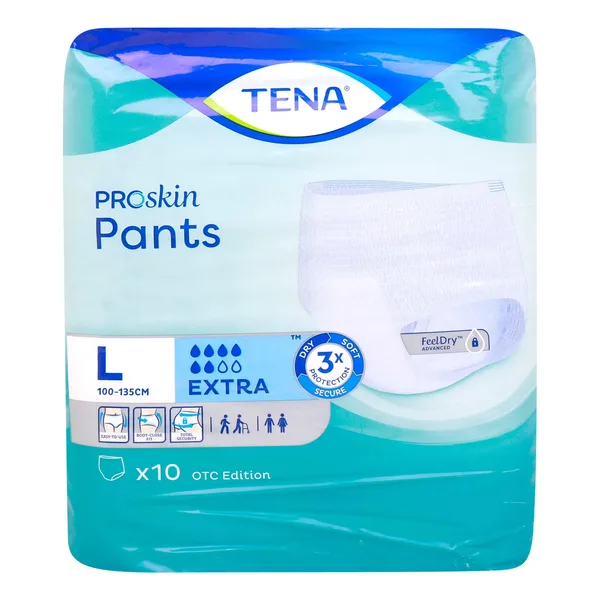 Tena Adult Diaper Pants Extra Size Large 100-135cm 10pcs (2)