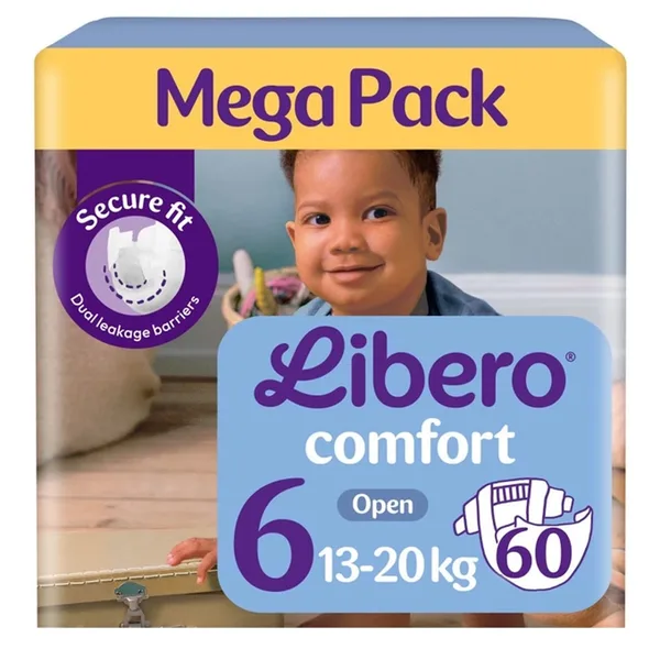 Libero Comfort Baby Diapers Mega Pack Size 6 13-20kg 60 pcs (2)