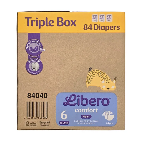 Libero Comfort Baby Diapers Size 6 13-20kg Value Pack 84 pcs (2)