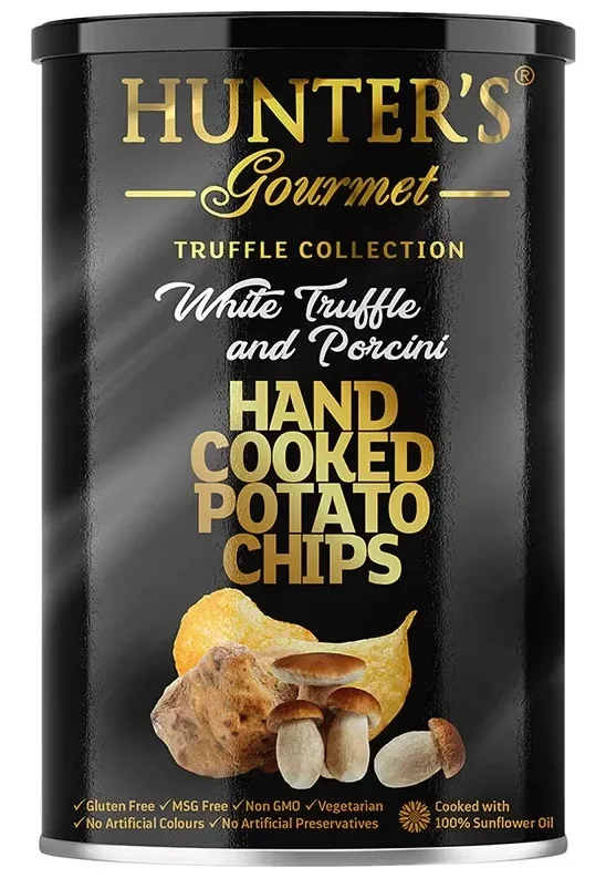 Hunter's Gourmet Truffle Collection White Truffle Hand Cooked Potato Chips 150G