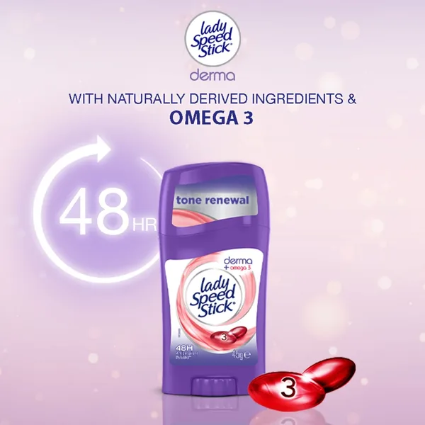 Mennen Lady Speed Stick Derma Sticks Deodorant Anti-Perspirant Derma + Omega 3 45 g (2)