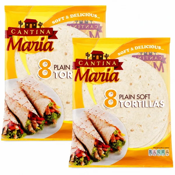 Cantina Maria Soft Plain Medium Tortillas 2X320G