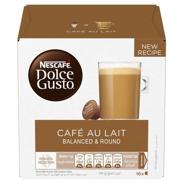 Nescafe Dolce Gusto Cafe Au Lait Capsules 16 pcs (3)