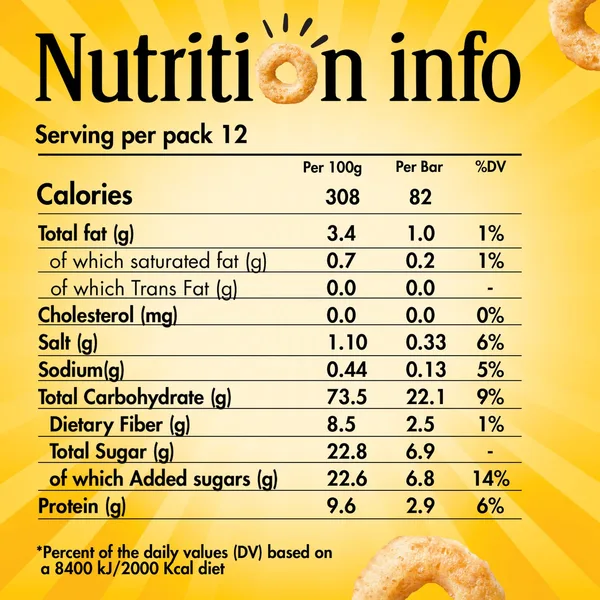 Nestle Honey Cheerios Breakfast Cereal 375 g (12)