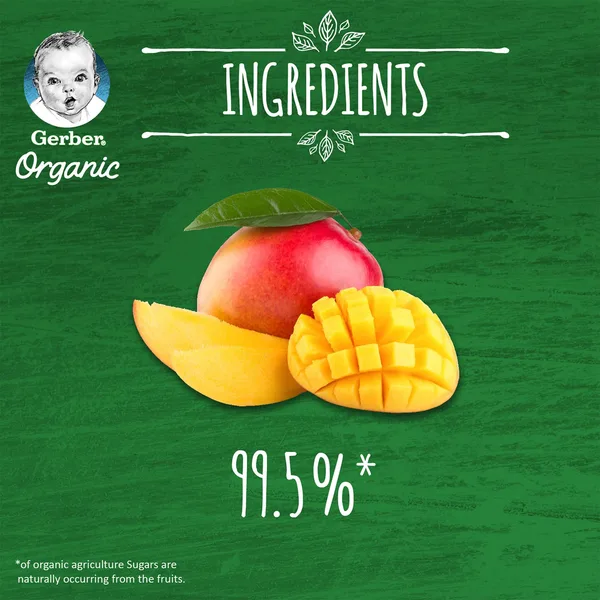 Gerber Organic Mango Baby Food From 6 Months 90 g (5)