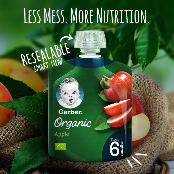 Gerber Organic Apple Baby Food From 6 Months 90 g (4)