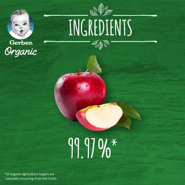 Gerber Organic Apple Baby Food From 6 Months 90 g (8)