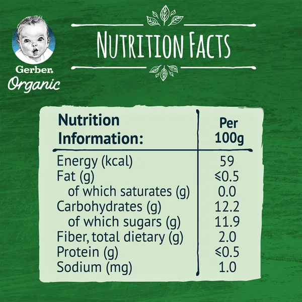 Gerber Organic Apple Baby Food From 6 Months 90 g (9)