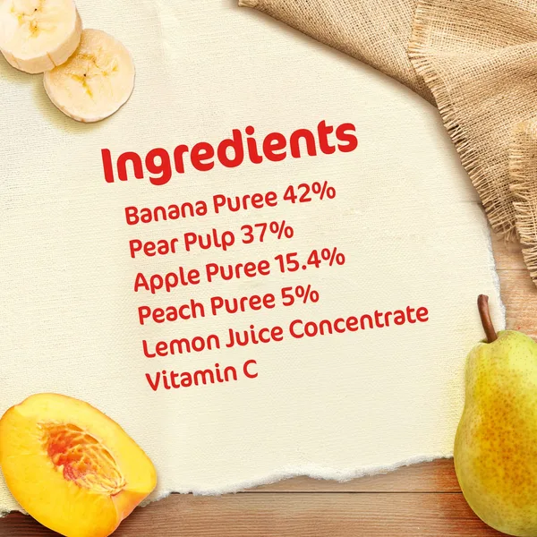 Nestle Cerelac Banana, Apple, Pear & Peach Fruit Puree From 6 Months 90 g (5)