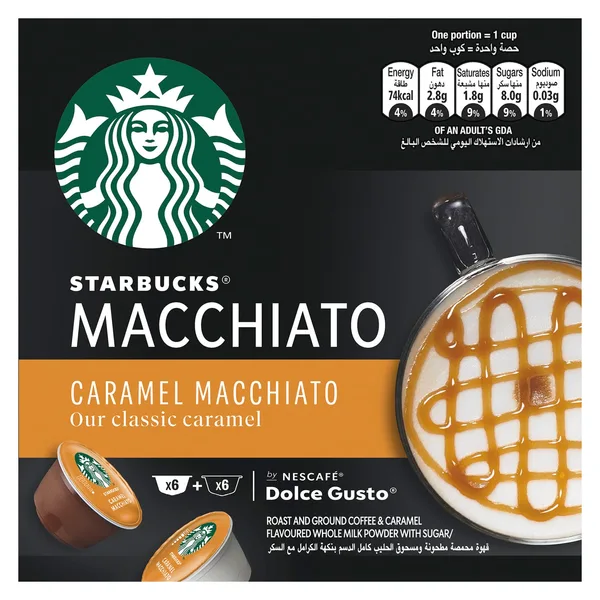 Starbucks Caramel Macchiato by Nescafe Dolce Gusto Coffee Pods 127.8 g (2)