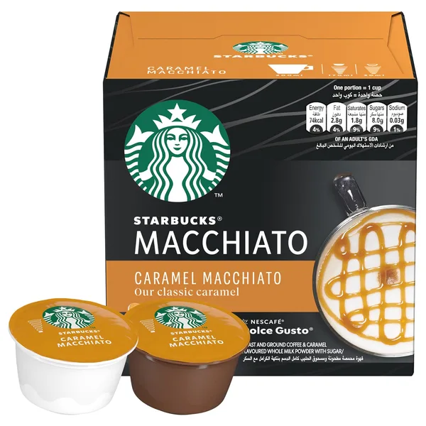 Starbucks Caramel Macchiato by Nescafe Dolce Gusto Coffee Pods 127.8 g (9)