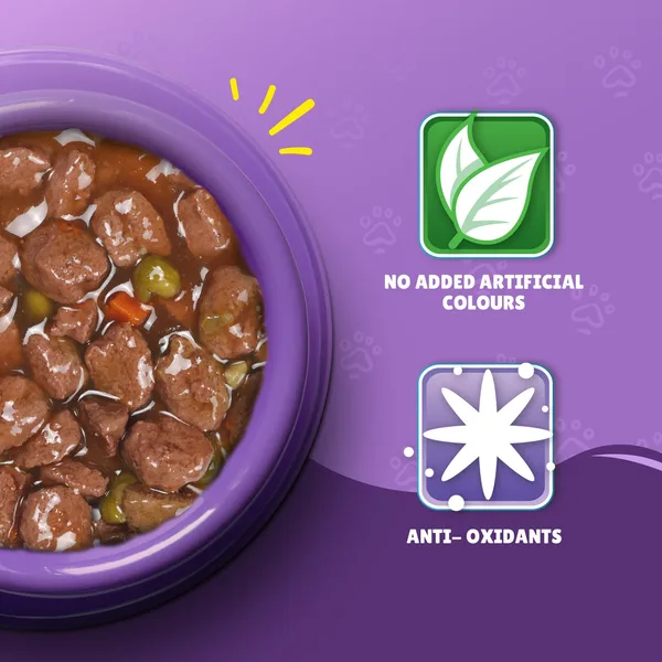 Purina Friskies Wet Cat Food Beef & Vegetables in Gravy 400 g (4)