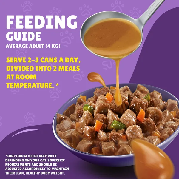 Purina Friskies Wet Cat Food Beef & Vegetables in Gravy 400 g (6)