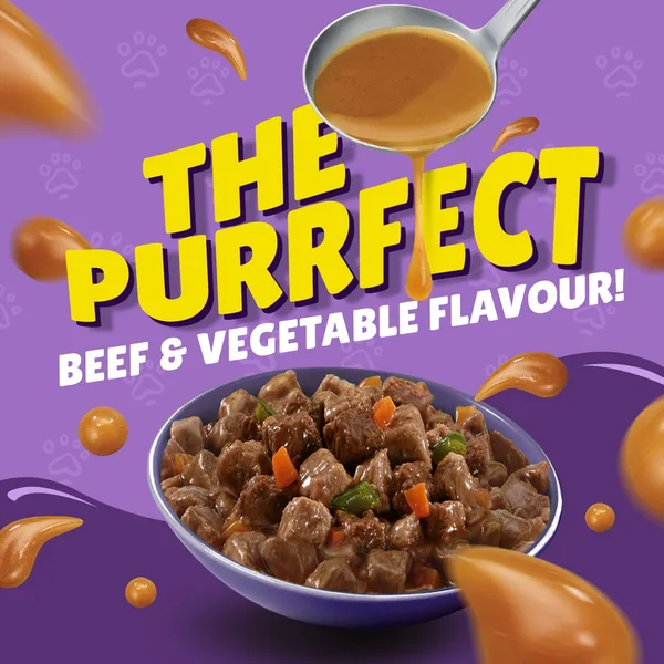 Purina Friskies Wet Cat Food Beef & Vegetables in Gravy 400 g (7)