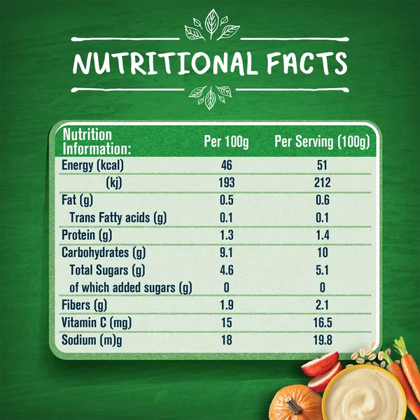 Gerber Organic Apple Pumpkin Carrot & Oats Fruits & Cereals For Baby From 6 Months 110 g (5)