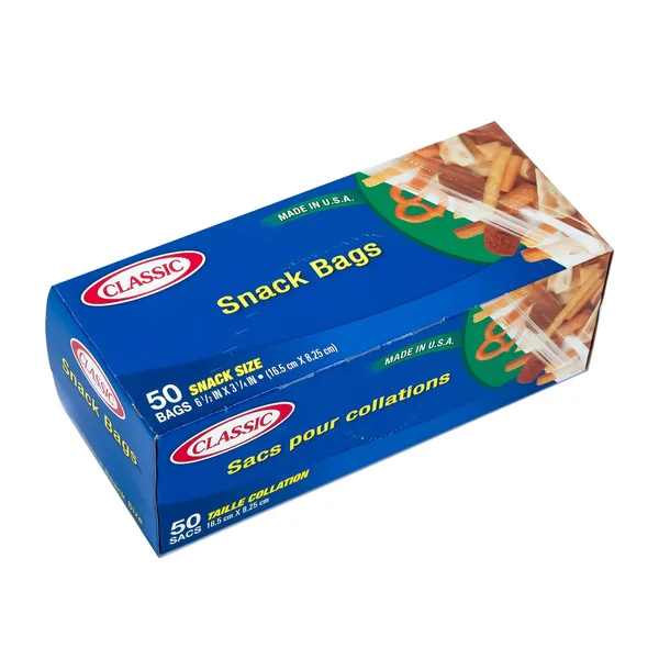 Classic Snap & Seal Snack Bag Size 16.5 x 8.25cm 50pcs (3)