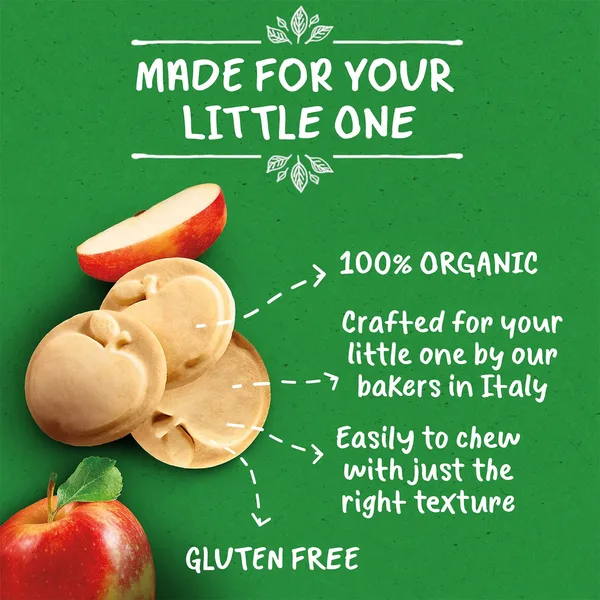 Gerber Baby Food Organic Nutri Bites Apple Biscuits From 10 Months 150 g (5)