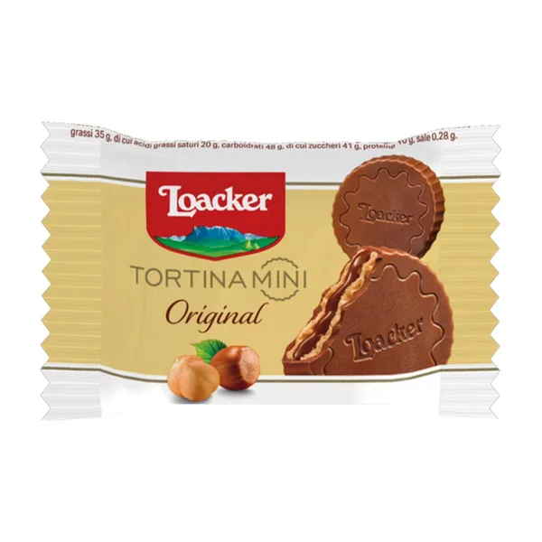 Loacker Tortina Mini Original Crispy Milk Chocolate Speciality With Hazelnut Cream 90 g (3)