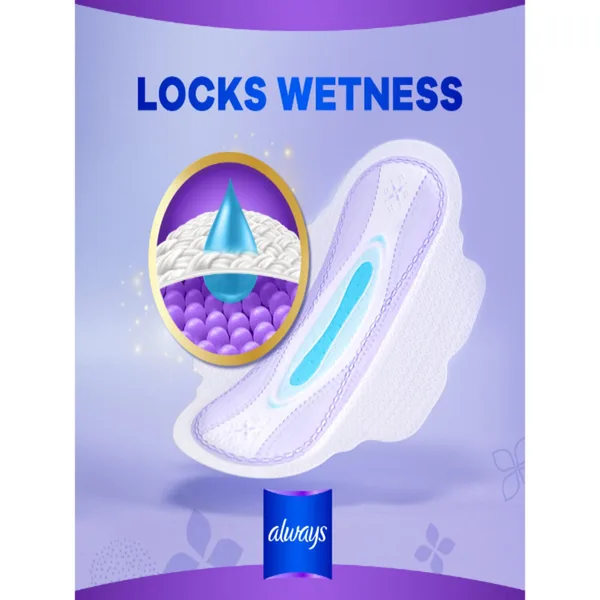 Always All in One Ultra Thin Night Sanitary Pads With Wings 6 pcs (2)