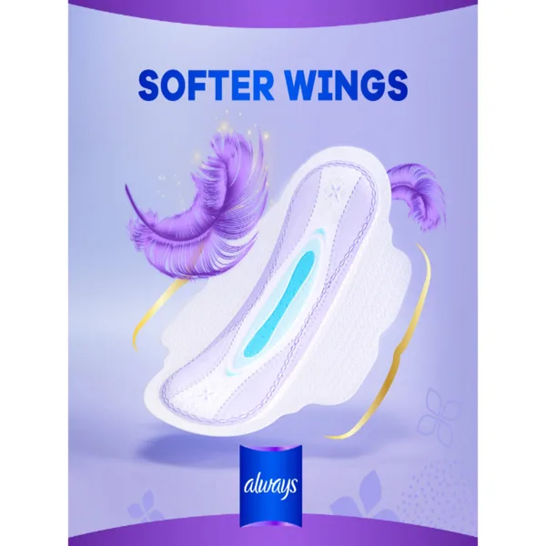 Always All in One Ultra Thin Night Sanitary Pads With Wings 6 pcs (3)