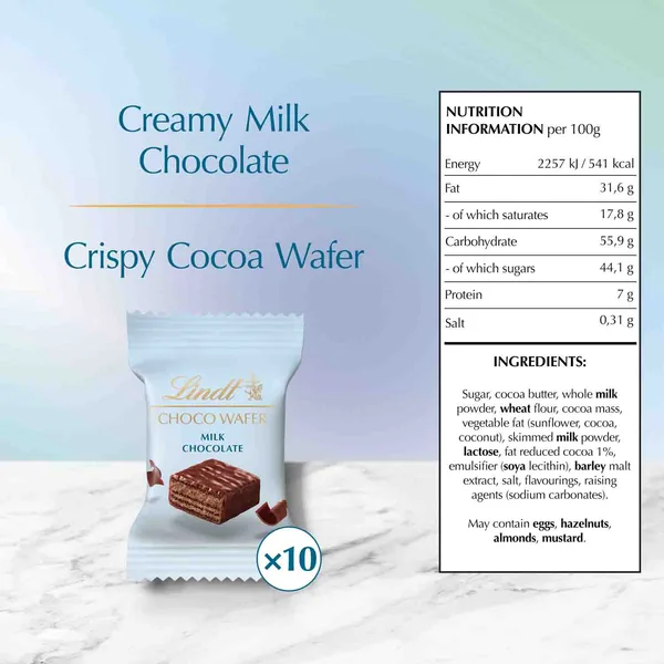 Lindt Milk Chocolate Choco Wafer 130 g (6)
