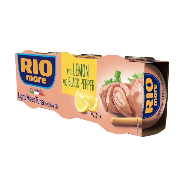 Rio Mare Light Meat Tuna In Olive Oil With Lemon And Black Pepper 3 x 80 g (3)