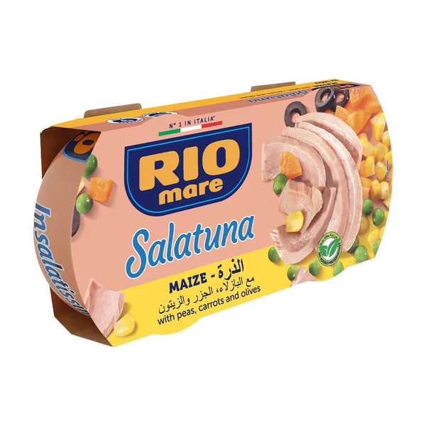 Rio Mare Salatuna Maize with Peas, Carrots and Olives 2 x 160 g (2)