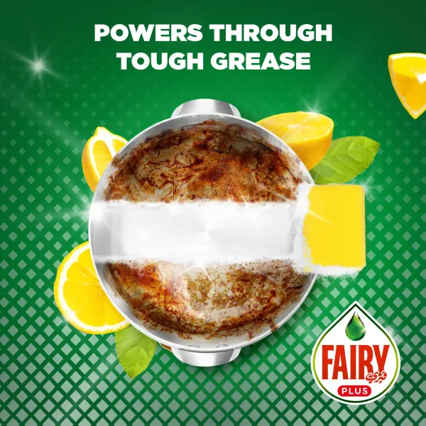 Fairy Plus Lemon Dishwashing Liquid Soap With Alternative Power To Bleach 800 ml (5)