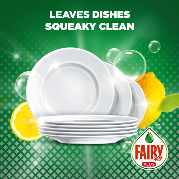 Fairy Plus Lemon Dishwashing Liquid Soap With Alternative Power To Bleach 800 ml (6)