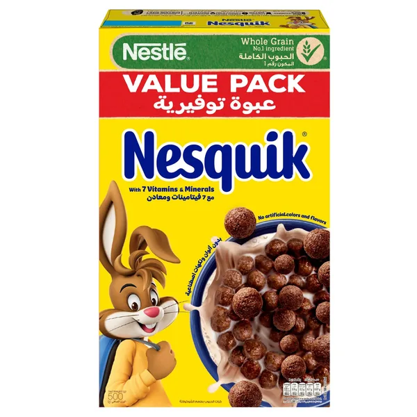 Nestle Nesquik Chocolate Breakfast Cereal Pack 500 g (6)