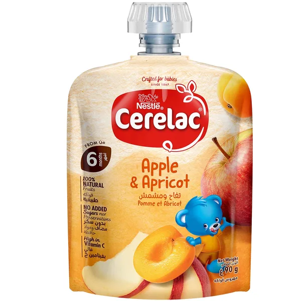Nestle Cerelac Apple & Apricot Puree From 6 Months 90 g (2)