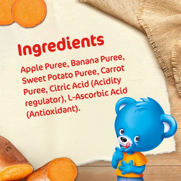Nestle Cerelac Baby Food Sweet Potato & Apple Puree Pouch from 6 Months 90 g (6)