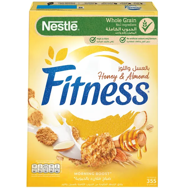 Nestle Fitness Honey & Almond Breakfast Cereal 355 g (2)