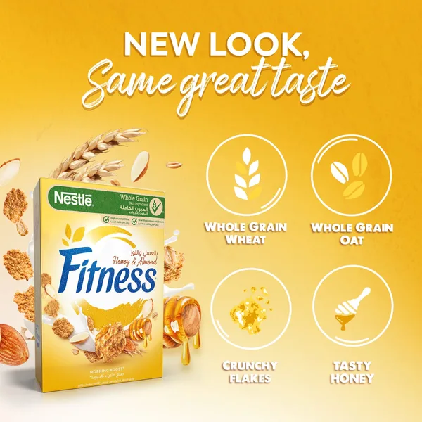 Nestle Fitness Honey & Almond Breakfast Cereal 355 g (6)