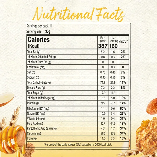 Nestle Fitness Honey & Almond Breakfast Cereal 355 g (9)