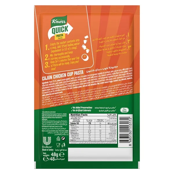 Knorr Instant Pasta Spicy Cajun Chicken 48 g (2)