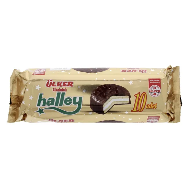 Ulker Halley Chocolate Coated Sandwich Biscuits 300 g